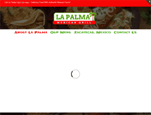 Tablet Screenshot of lapalmagrill.com